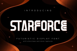 Starforce | Futuristic Display Typeface Font Download