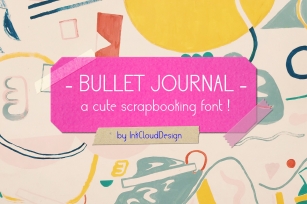 Cute Sans Serif Bullet Journal Font | Modern Scrapbooking Font Download