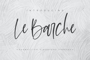 Le Barche - Chic Handwritten Font Font Download
