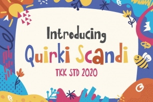 Quirki Scandi - Children fun poster font Font Download