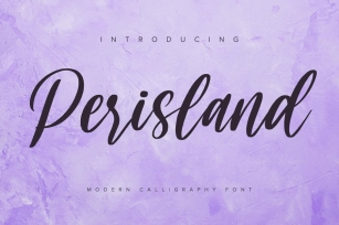 Perisland - Handwritten Font Font Download