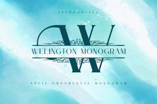 Welington Monogram Font Font Download