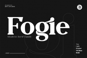 Fogie - Modern Serif Family 10 Fonts Font Download