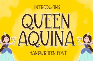 Queen Aquina - Handwritten Font Font Download