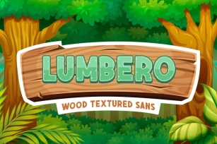 Lumbero - Wood Textured Sans Font Download