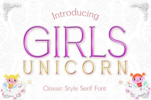 Girls Unicorn Font Download