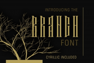 Branch font latin and cyrillic Font Download