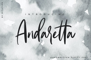 Andaretta - Brush Font Font Download