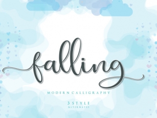 Falling Font Download