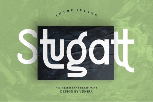 Stugatt | A Stylish Sans Serif Font Font Download