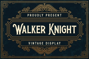 Walker Knight - Vinatge Display Font Download