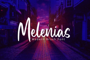 Melenias - Casual Brush Font Font Download