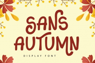 Sans Autumn - Display Font Font Download