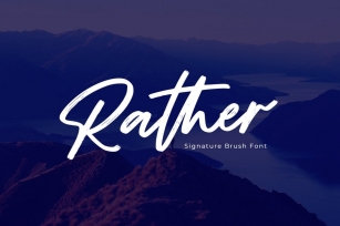 Rather - Brush Font Font Download