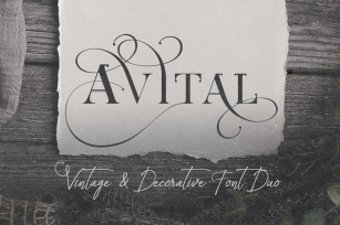 Avital Decorative Font Duo Font Download