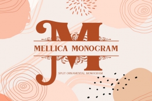 Mellica Split Monogram Font Font Download
