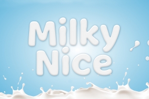 Milky Nice - Playful Display Typeface Font Download