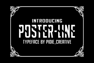 Poster-Line Font Download