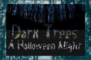 Dark Trees Font Download