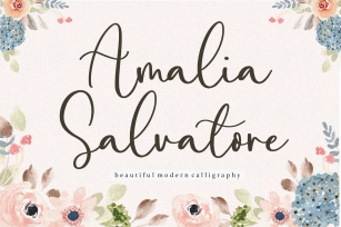 Amalia Salvatore Beautiful Modern Calligraphy Font Font Download