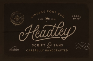 Headley - Vintage Font Duo Font Download