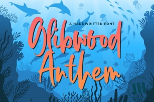 Glibwood Anthem - A Handwritten Font Font Download