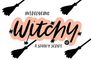 WITCHY a Distressed Halloween Script Font Download