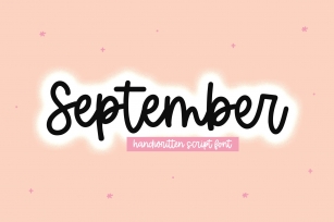 September - Handwritten Script Font Font Download