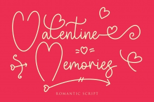 Valentine Memories Romantic Font Font Download