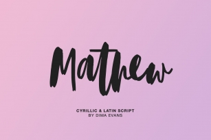 Mathew Cyrillic & Latin Script Font Download