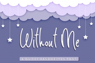 Without Me - Handwritten Pencil Font Font Download