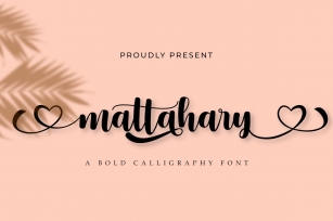 Mattahary | A Bold Calligraphy Font Font Download