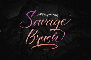 Savage Brush Font Download