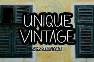 Unique Vintage Font Download