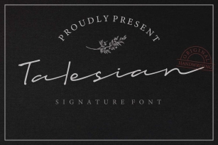 Talesian Signature Script Font Download