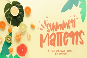 Summer Matters | Fun Display Font Font Download