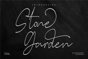 Stone Garden | Script Font Font Download