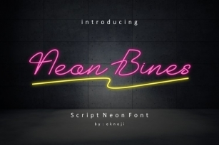 Neon Bines Font Download