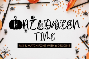 Halloween Time - 6 Different Designs Font Download