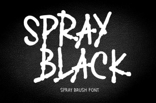 SPRAY BLACK Font Download