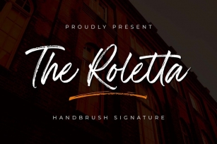 The Rolleta - Handbrush Signature Font Download