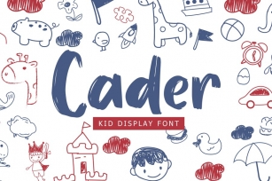 Cader Kid Display Font Font Download
