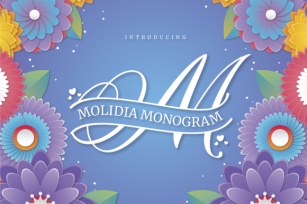 Molidia Monogram Font Download