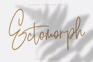 Ectomorph | Elegant Signature Font Font Download