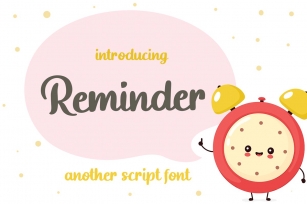 Reminder - Fun Handwritten Font Font Download