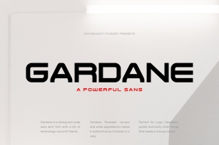 Gardane - Wide bold sans serif Font Download