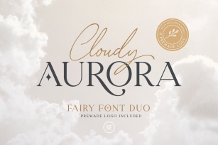 Cloudy Aurora - Font Duo Font Download