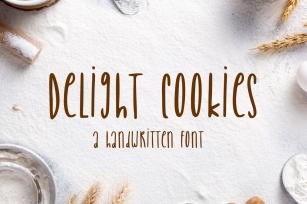 Delight Cookies - A Handwritten Font Font Download