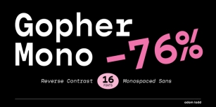 Gopher Mono Font Download
