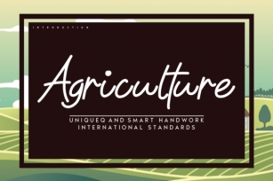 Agriculture Font Download
